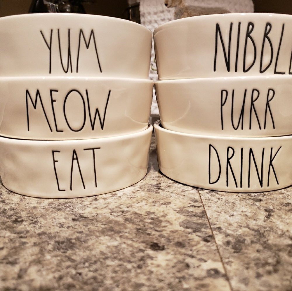 Rae Dunn pet bowls